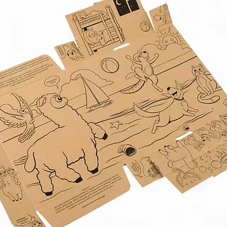 Muduko Puzzle dwuelementowe Dinozaury i ich dzieci