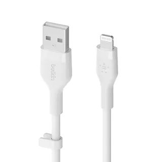 Belkin Kabel BoostCharge USB-A do Lightning silikonowy 1m, biały