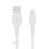 Belkin Kabel BoostCharge USB-A do Ligtning silikonowy 2m, biały