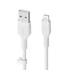 Belkin Kabel BoostCharge USB-A do Ligtning silikonowy 2m, biały