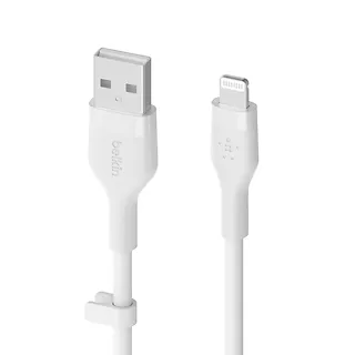 Belkin Kabel BoostCharge USB-A do Ligtning silikonowy 2m, biały