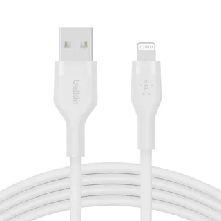 Belkin Kabel BoostCharge USB-A do Ligtning silikonowy 2m, biały