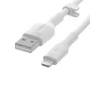 Belkin Kabel BoostCharge USB-A do Ligtning silikonowy 2m, biały