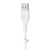 Belkin Kabel BoostCharge USB-A do Ligtning silikonowy 2m, biały