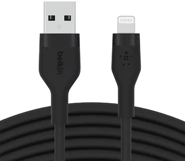 Belkin Kabel BoostCharge USB-A do Lightning silikonowy 3m, czarny