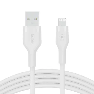 Belkin Kabel BoostCharge USB-A do Lightning silikonowy 3m, biały