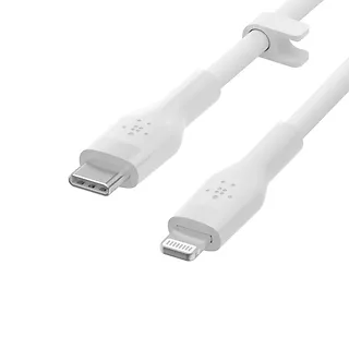 Belkin Kabel BoostCharge USB-C do Lightning silikonowy 2m, biały