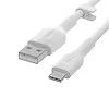 Belkin Kabel BoostCharge USB-A do USB-C silikonowy 2m, biały