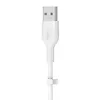 Belkin Kabel BoostCharge USB-A do USB-C silikonowy 2m, biały