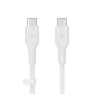 Belkin Kabel BoostCharge USB-C do USB-C 2.0 silikonowy 3m, biały