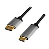 LogiLink Kabel DisplayPort 4K/60 Hz,DP do HDMI aluminiowy 2m