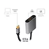 LogiLink Adapter mDP do HDMI  4K 60Hz, aluminium 0.15m