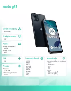 Motorola Smartfon moto g53 4/128 Ink Blue
