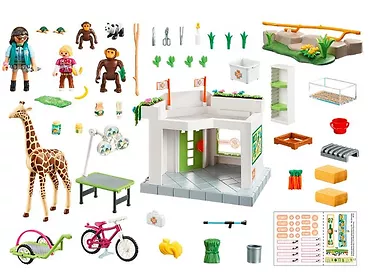 Playmobil Zestaw Family Fun 709 00 Lecznica zwierząt w Zoo