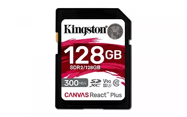 Kingston Karta pamięci SD 128GB Canvas React Plus 300/260 UHS-II U3