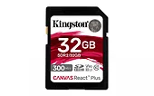 Kingston Karta pamięci SD 32GB Canvas React Plus 300/260 UHS-II U3