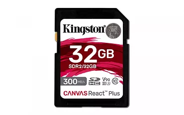 Kingston Karta pamięci SD 32GB Canvas React Plus 300/260 UHS-II U3