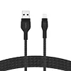 Belkin Kabel BoostCharge USB-A do Lightning silikonowy 3m, czarny