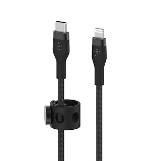 Belkin Kabel BoostCharge USB-C/Lightning Silikonowy w oplocie 1m czarny