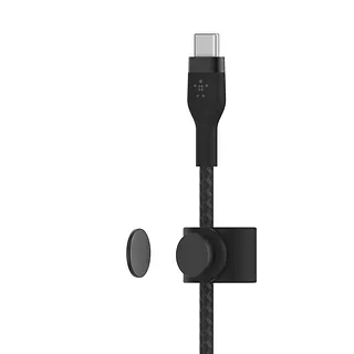 Belkin Kabel BoostCharge USB-C/Lightning Silikonowy w oplocie 2m czarny