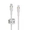 Belkin Kabel BoostCharge USB-C/Lightning Silikonowy w oplocie 3m biały