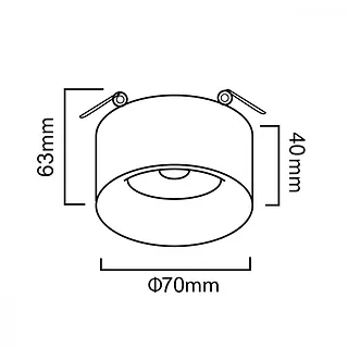 Maclean Oprawa podtynkowa tuba GU5.3 MCE457 B/B Czarna