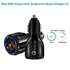 Maclean Ładowarka samochodowa Q3 3.0 2xUSB MCE478 B Czarna