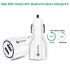 Maclean Ładowarka samochodowa QC 3.0 2xUSB MCE478 W Biała