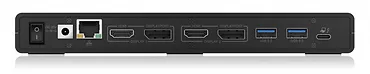 IcyBox Stacja dokująca IB-DK2245AC 13w1, 2xDP,2xHDI,USB, LAN, USB-C, PD do 60W