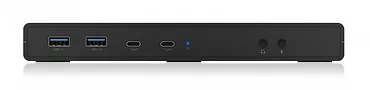 IcyBox Stacja dokująca IB-DK2245AC 13w1, 2xDP,2xHDI,USB, LAN, USB-C, PD do 60W