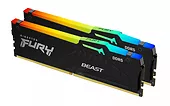 Kingston Pamięć DDR5 Fury Beast RGB 64GB(2*32GB)/5600 CL40