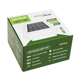 GreenBlue Lampa solarna na słupek 100x100 GB128