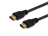 Savio Kabel HDMI (M) 5m, czarny, złote końcówki, v1.4 high speed, ethernet/3D, CL-08