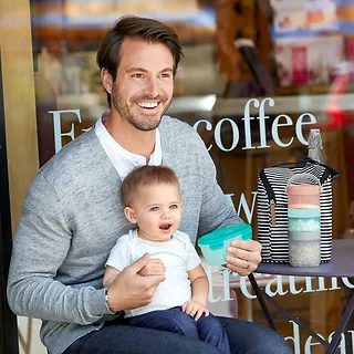 Skip Hop Zestaw pojemnik+łyżka Easy-Serve