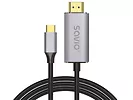 Kabel USB-C do HDMI SAVIO CL-171  v2.0b, 2m, miedź