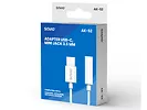 Adapter audio USB-C - Jack 3,5mm SAVIO AK-52  biały (samsung)