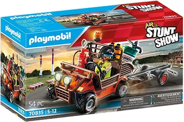 Playmobil Zestaw figurek Stunt Show 70835 Lotniczy pokaz kaskaderski: Mobilny serwis