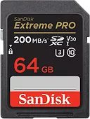 SanDisk Karta pamięci Extreme Pro SDXC 64GB 200/90 MB/s V30 UHS-I U3