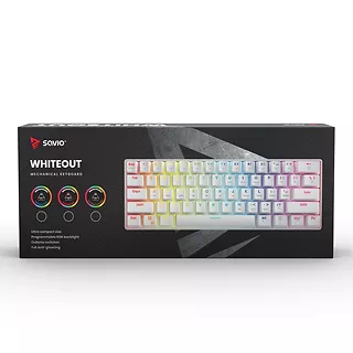 Savio Klawiatura mechaniczna Whiteout BROWN Outemu