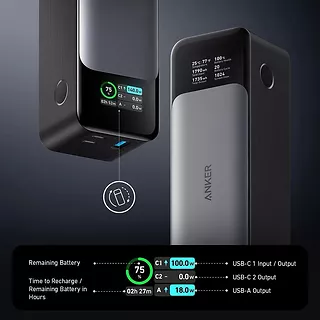 Anker Powerbank 737 GaNPrime 140W PD 24 000 mAh