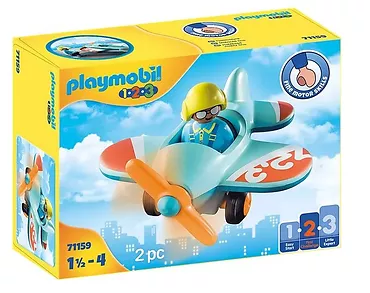 Playmobil Figurka 1.2.3 71159 Samolot