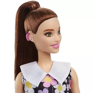 Mattel Barbie Fashionistas Lalka Sukienka w kwiatki/Aparat słuchowy