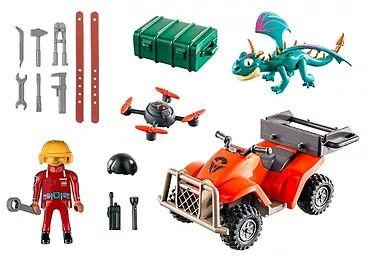 Playmobil Zestaw z figurkami Dragons 71085 Icaris Quad & Phil