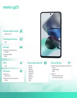 Motorola Smartfon moto g23 8/128 GB Steel Blue