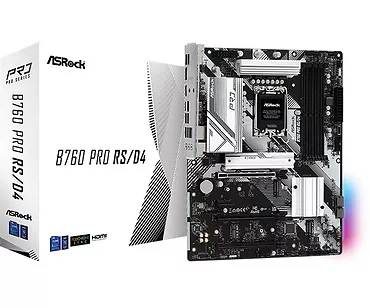 ASRock Płyta główna B760 Pro RS s1700 4DDR4 DP/HDM M.2 ATX