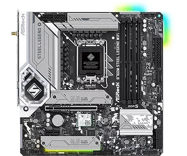 ASRock Płyta główna B760M STEEL LEGEND WIFI s1700 4DDR5 DP/HDMI mATX