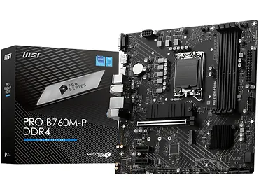 Płyta główna MSI PRO B760M-P DDR4 s1700 4DDR4 DP/HDMI 2M.2 mATX
