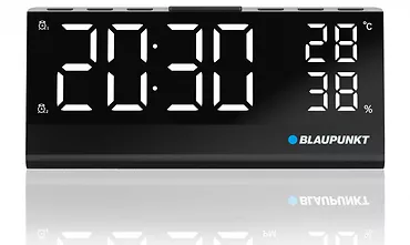 Blaupunkt Radiobudzik CR10ALU FM PLL z wbudowanym czujnikiem temperatury i wilgotności