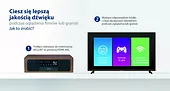 Blaupunkt Mikrowieża all-in-one Bluetooth, HDMI ARC, Wejście optyczne CD/MP3/USB/AUX Zegar/ Alarm