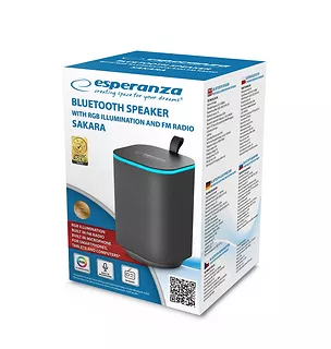Esperanza Głośnik BT LED RGB Sakara